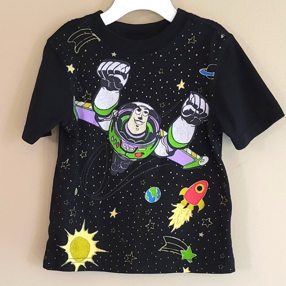 Disney Buzz Lightyear black short sleeve tee shirt